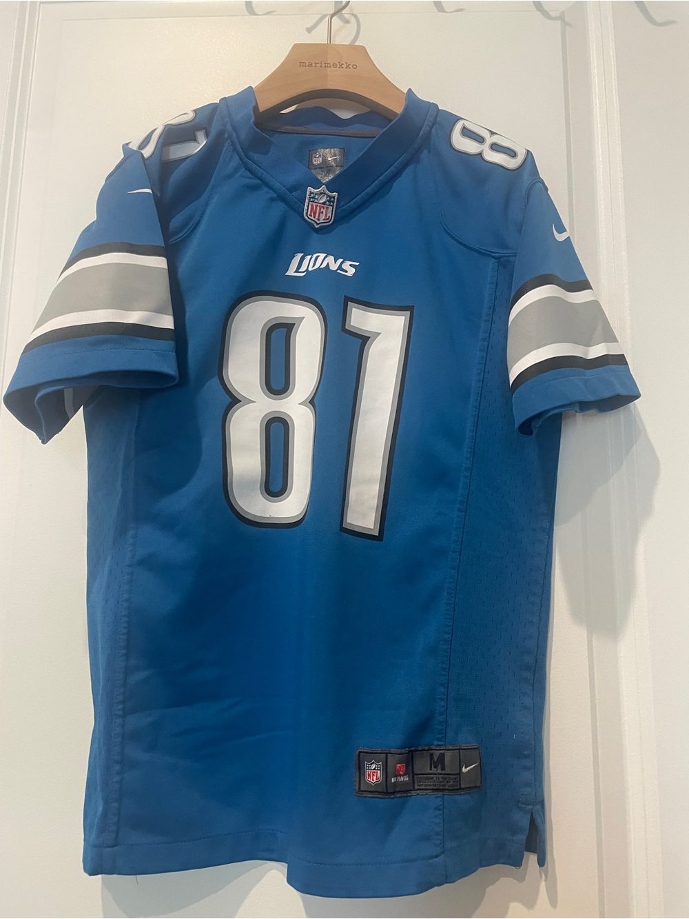 NFL Detroit Lions #81 Blue Youth Jersey